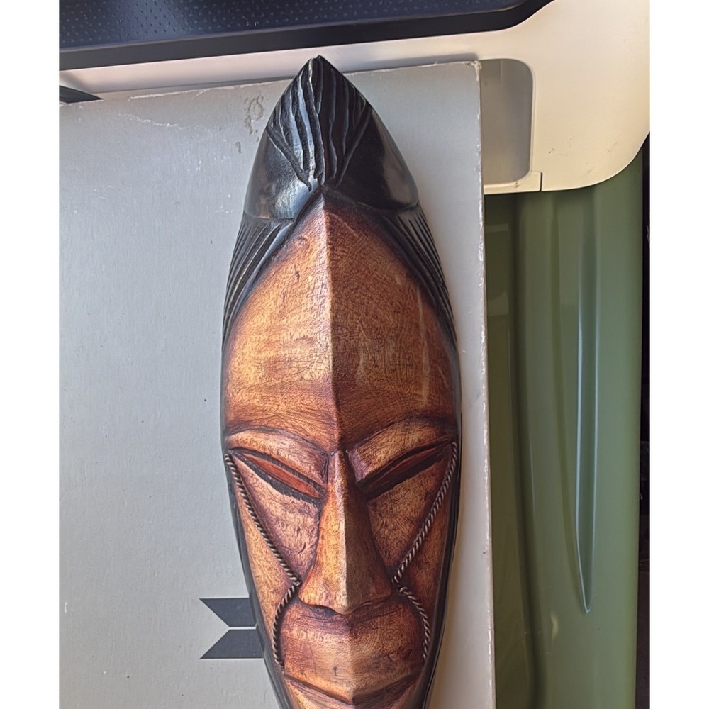 Hand Carved African Style Wooden Mask